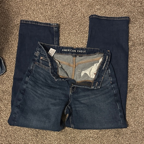 American Eagle Outfitters Denim - American Eagle Outfitters Dark Indigo Straight Leg Jeans